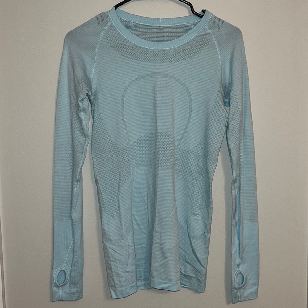 Lululemon light blue long sleeve